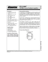 Datasheet EL2160CS manufacturer Elantec