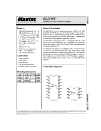 Datasheet EL2160CS-T13 manufacturer Elantec