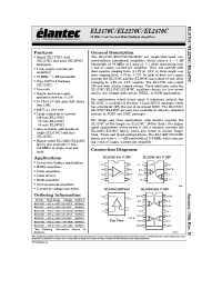Datasheet EL2170CW manufacturer Elantec