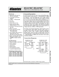 Datasheet EL2176C manufacturer Elantec