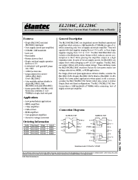 Datasheet EL2186CN manufacturer Elantec