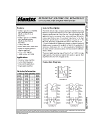 Datasheet EL2210C manufacturer Elantec