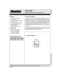 Datasheet EL2220CN manufacturer Elantec