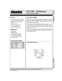 Datasheet EL2228C manufacturer Elantec