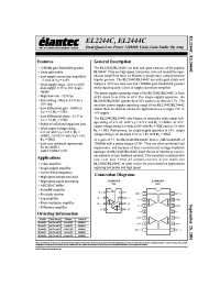 Datasheet EL2244 manufacturer Elantec