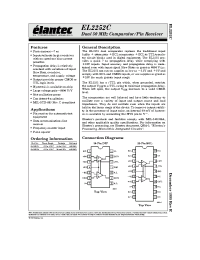 Datasheet EL2252C manufacturer Elantec