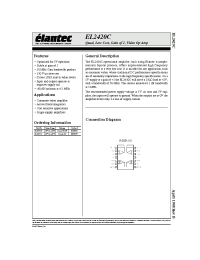 Datasheet EL2420CN manufacturer Elantec