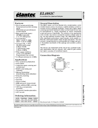 Datasheet EL4083 manufacturer Elantec
