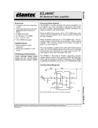 Datasheet EL4089CS manufacturer Elantec