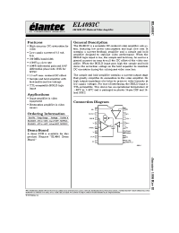 Datasheet EL4093CS manufacturer Elantec