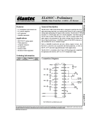 Datasheet EL4101C manufacturer Elantec