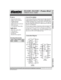 Datasheet EL4120C manufacturer Elantec
