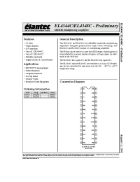 Datasheet EL4344C manufacturer Elantec