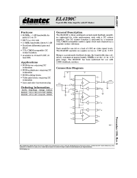 Datasheet EL4390 manufacturer Elantec
