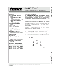 Datasheet EL4430C manufacturer Elantec