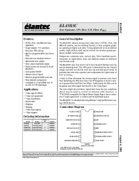 Datasheet EL4583C manufacturer Elantec
