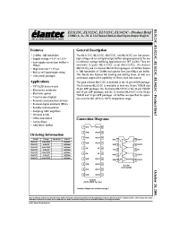 Datasheet EL5123CY manufacturer Elantec