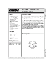Datasheet EL5185CS manufacturer Elantec