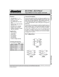 Datasheet EL5196ACS-T7 manufacturer Elantec
