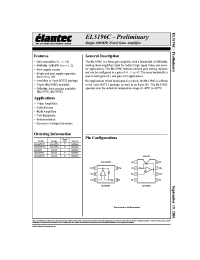 Datasheet EL5196CS manufacturer Elantec