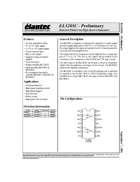 Datasheet EL5285C manufacturer Elantec