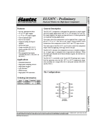 Datasheet EL5287CY manufacturer Elantec