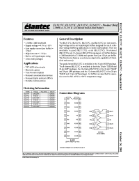 Datasheet EL5327CL manufacturer Elantec