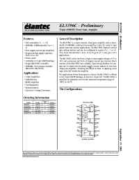 Datasheet EL5396CS-T13 manufacturer Elantec