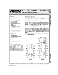 Datasheet EL5485CS-T13 manufacturer Elantec