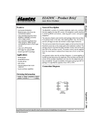 Datasheet EL6205C manufacturer Elantec