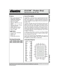 Datasheet EL6240C manufacturer Elantec