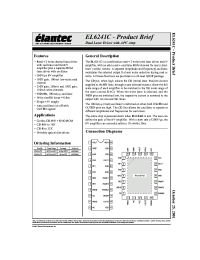 Datasheet EL6241C manufacturer Elantec