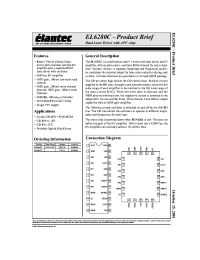 Datasheet EL6280CL manufacturer Elantec