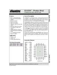 Datasheet EL6281CL manufacturer Elantec
