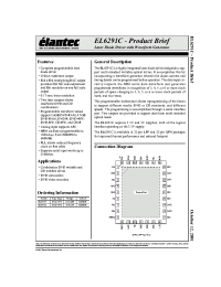 Datasheet EL6291C manufacturer Elantec