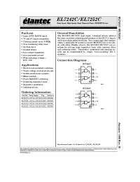 Datasheet EL7242C manufacturer Elantec