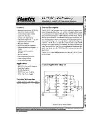 Datasheet EL7551CU manufacturer Elantec