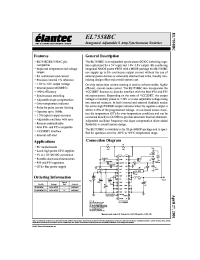 Datasheet EL7558BC manufacturer Elantec
