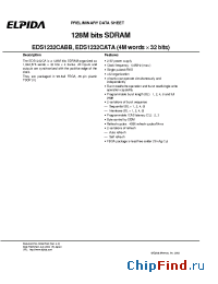 Datasheet EDS1232CABB-1AL-E manufacturer Elpida