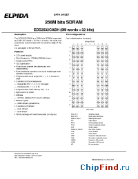 Datasheet EDS2532CABH-75-E manufacturer Elpida