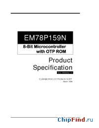 Datasheet EM78159NAS manufacturer EMC