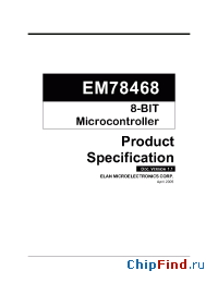 Datasheet EM78468BQ manufacturer EMC