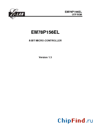 Datasheet EM78P156ELM manufacturer EMC