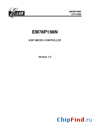 Datasheet EM78P156NP manufacturer EMC
