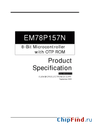 Datasheet EM78P157NAKM manufacturer EMC