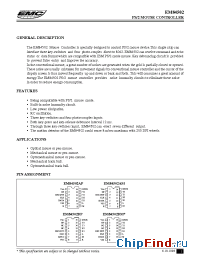 Datasheet EM84502 manufacturer EMC