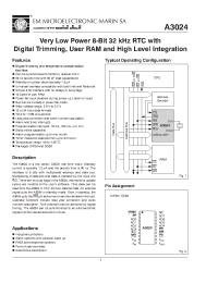 Datasheet A3024DL20A manufacturer EM Microelectronic