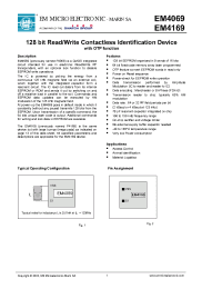 Datasheet EM4069A6WW7 manufacturer EM Microelectronic