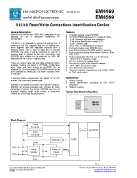 Datasheet EM4569 manufacturer EM Microelectronic