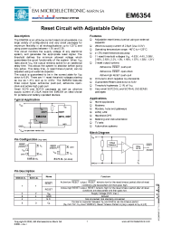 Datasheet EM6354 manufacturer EM Microelectronic